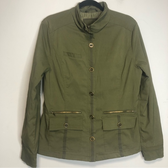 PrAna Lydia Zip Front Olive Green Utility Jacket, size L - Picture 4 of 13